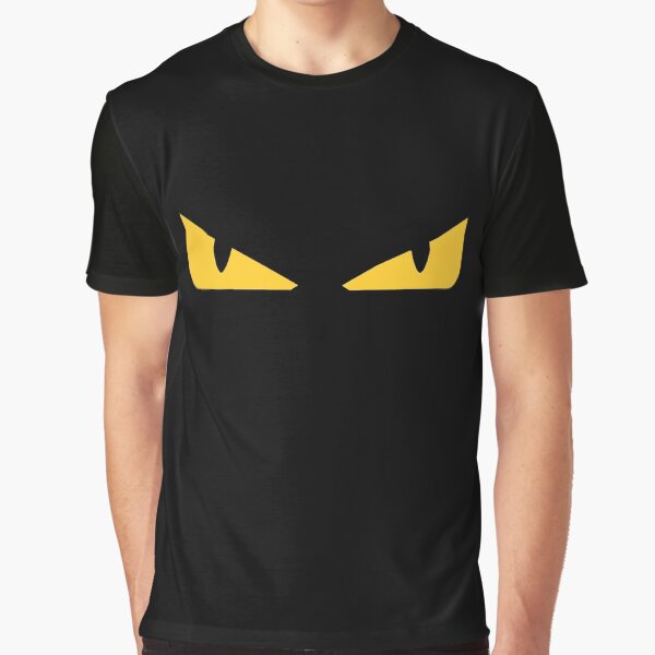 fendi gold eyes t shirt