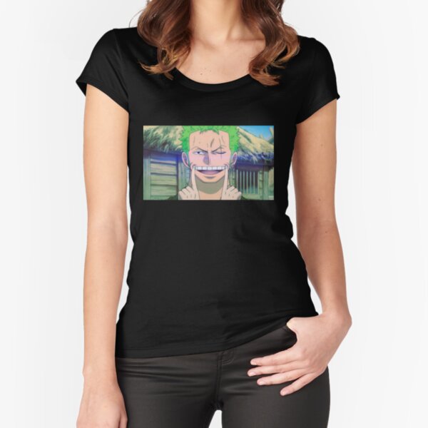 Zoro Smile Mask Wano - Cyan  Kids T-Shirt by RedaXis