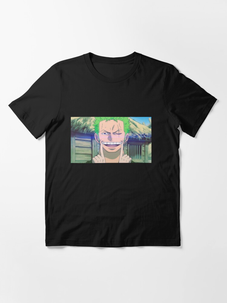 Zoro Smile Mask Wano - Cyan  Kids T-Shirt by RedaXis