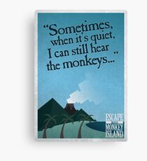 I can still hear the monkeys - Poster Canvas Print