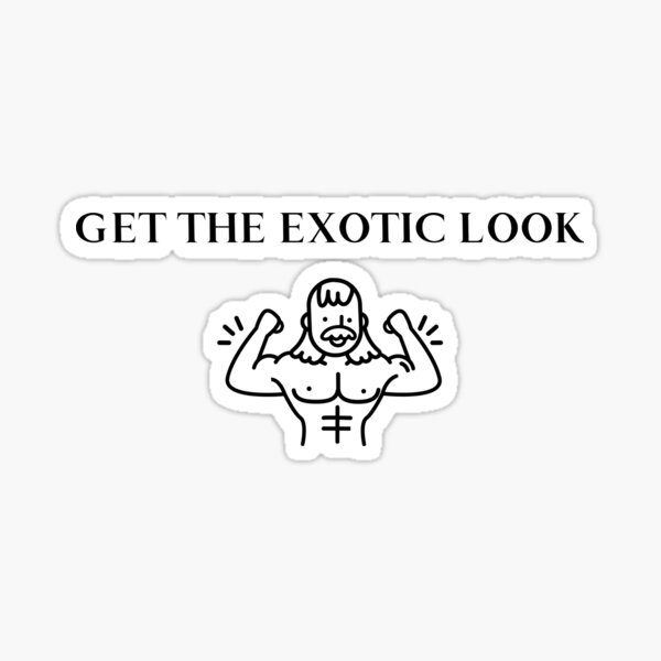 Get the exotic look! - Fun fitness wear Sticker