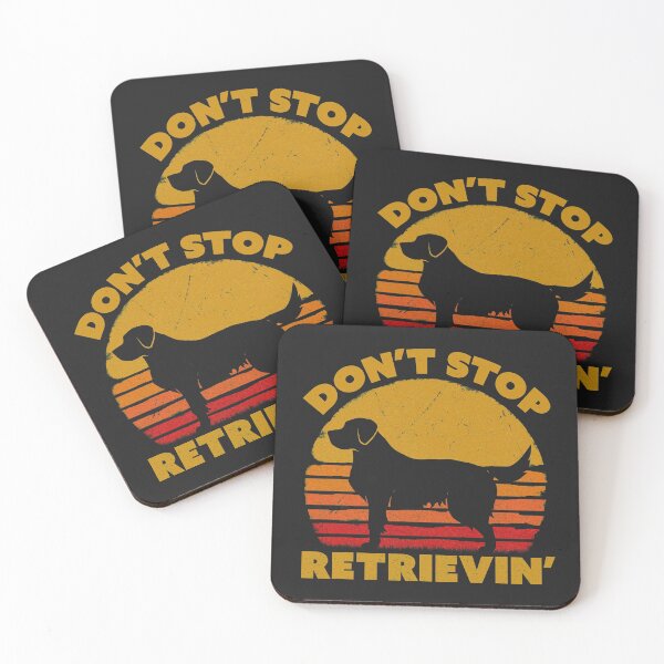 Item preview, Don't Stop Retrieving Print. Retro Golden Retriever Graphic designed and sold by PackAPunch.