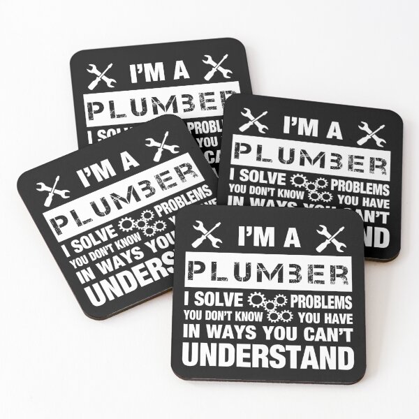Item preview, I am a plumber - I solve problems - gift idea for plumbers designed and sold by Lenny Stahl.