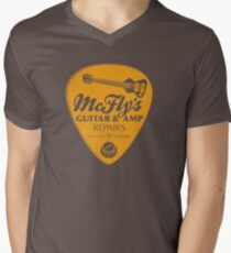 McFly's Repairs - Orange Men's V-Neck T-Shirt