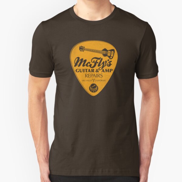 McFly's Repairs - Orange Slim Fit T-Shirt