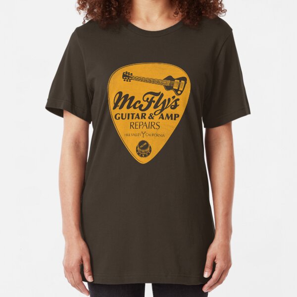 McFly's Repairs - Orange Slim Fit T-Shirt