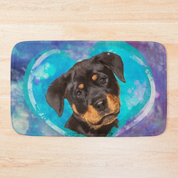 Item preview, Adorable cachorro rottweiler designed and sold by k9printart.