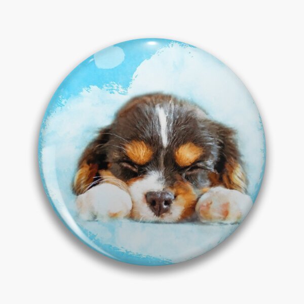 Item preview, Cavalier King Charles Spaniel Puppy designed and sold by k9printart.