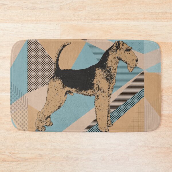 Item preview, Airedale Terrier Geometric Abstract designed and sold by k9printart.