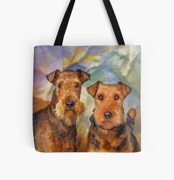 Airedale Terrier Tote Bags for Sale | Redbubble