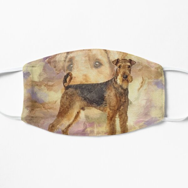 Airedale Terriers Mixed Media Digital art Mask