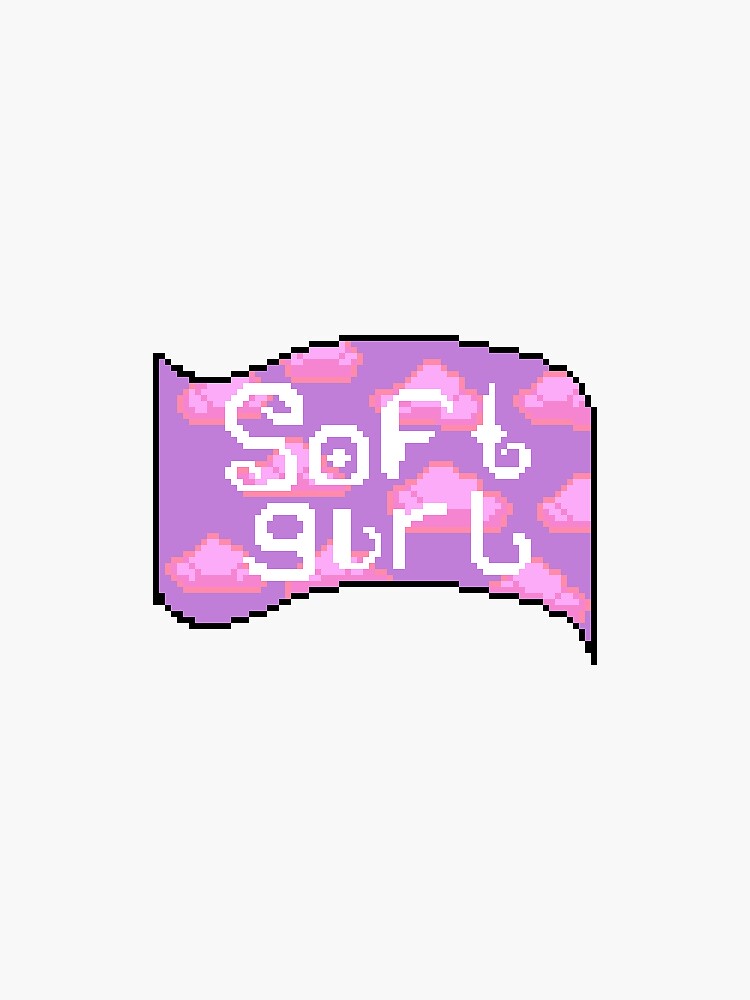 "Soft Girl Flag" Sticker for Sale by izling Redbubble