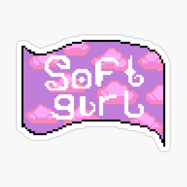 "Soft Girl Flag" Sticker for Sale by izling Redbubble