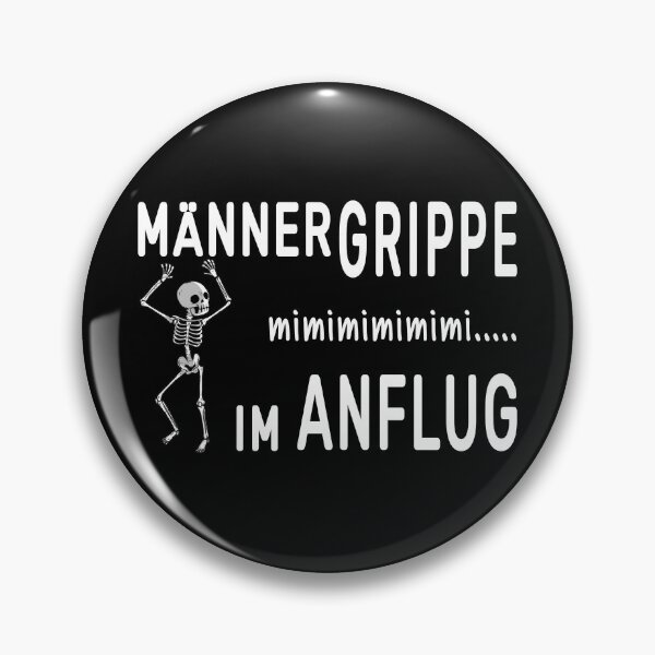 Artikelvorschau, Lustiger Spruch für den Freund oder Ehemann wenn eine Männergrippe anfängt entworfen und verkauft von SiRaGeckoDesign.