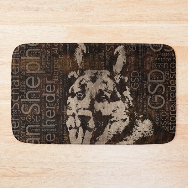 Item preview, German Shepherd Dog - Wooden Texture designed and sold by k9printart.