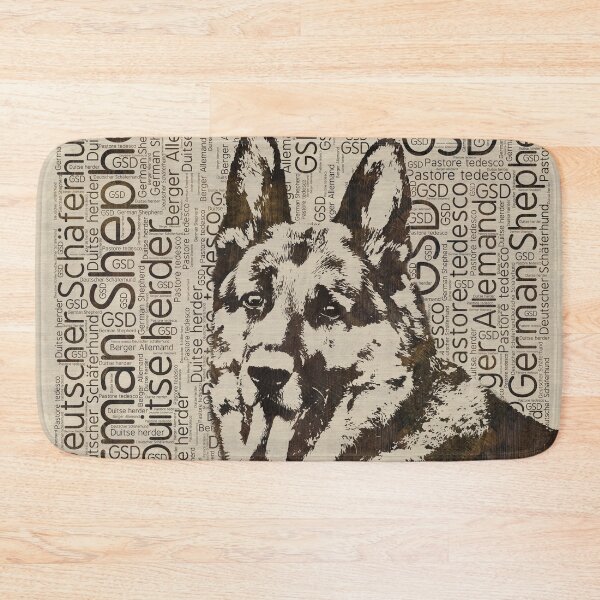 Item preview, German Shepherd Dog - Wooden Texture  on Canvas designed and sold by k9printart.