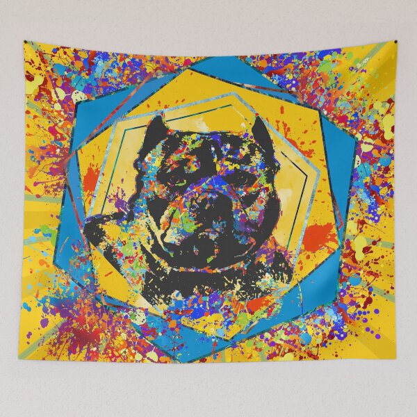 Item preview, American Bully Abstract Mixed Media designed and sold by k9printart.