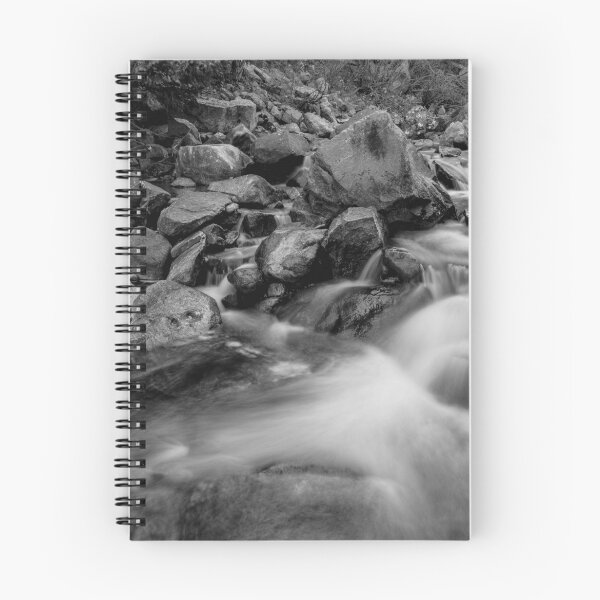 Item preview, Boulder Creek Water Falling in Monochrome designed and sold by Bo Insogna.