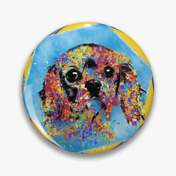 Item preview, Cavalier King Charles Spaniel Abstract Mixed Media designed and sold by k9printart.
