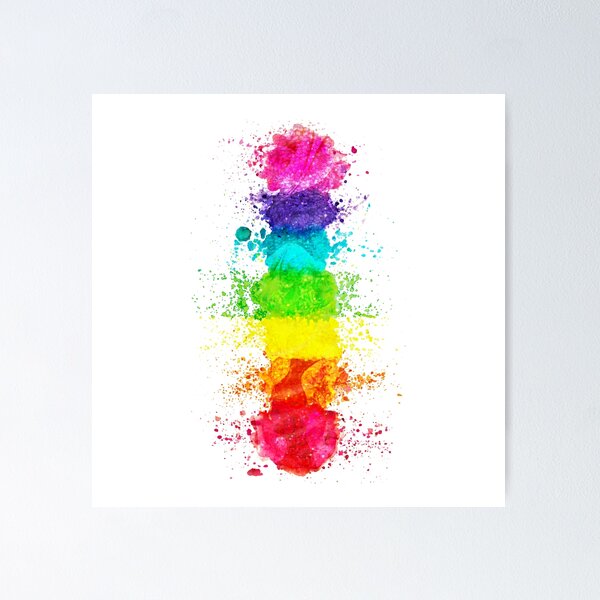 Item preview, Seven Chakra Watercolors - Vertical designed and sold by serenaking.