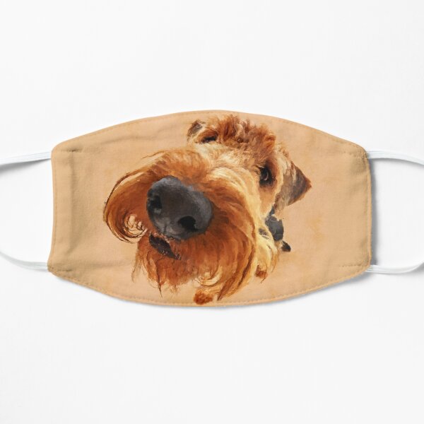 Funny Airedale Terrier Digital Art Mask