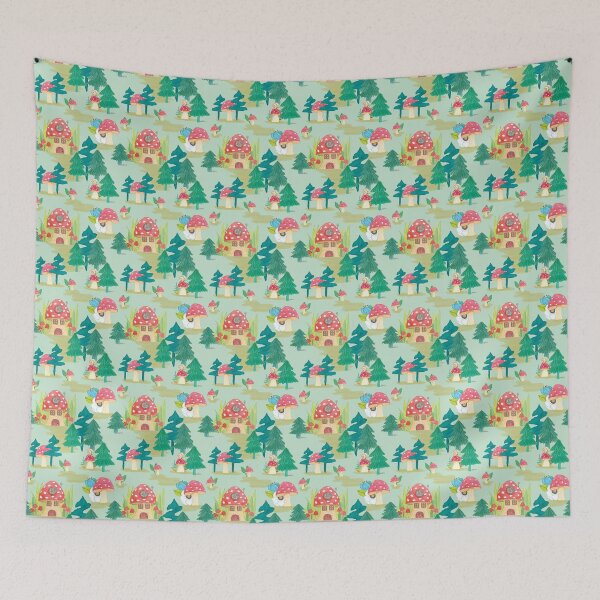 Item preview, Little mushroom houses in the forrest designed and sold by kslittleworld.