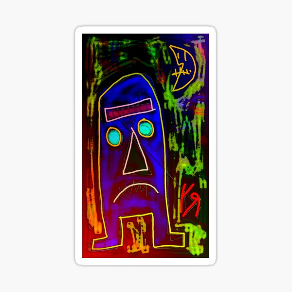 "Tiki Phantasy" by Richard F. Yates Sticker