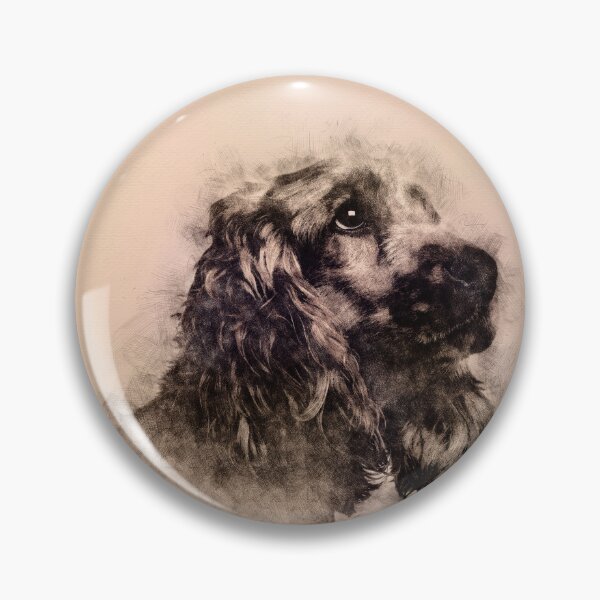 Item preview, English Cocker Spaniel Sketch designed and sold by k9printart.
