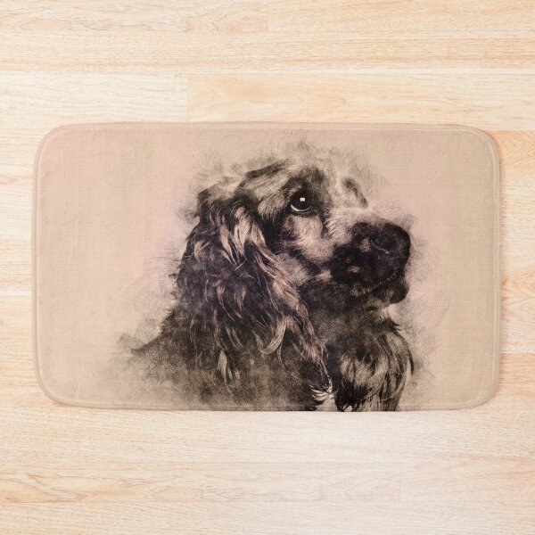 Item preview, English Cocker Spaniel Sketch designed and sold by k9printart.