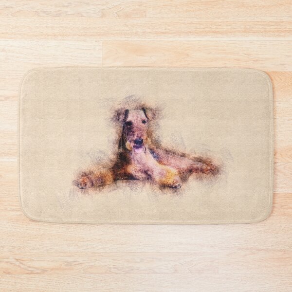 Item preview, Airedale Terrier Sketch Digital Art designed and sold by k9printart.