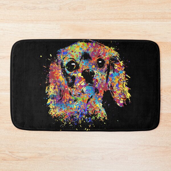 Item preview, Colorful Cavalier King Charles Spaniel designed and sold by k9printart.