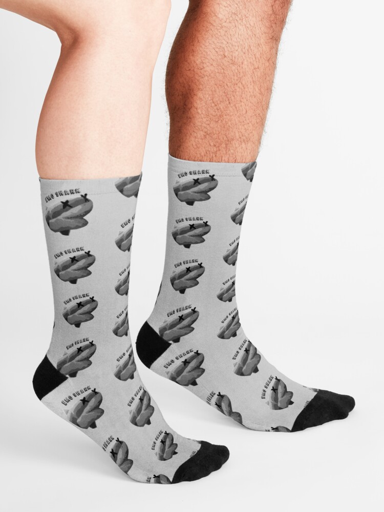 Alternate view of Emo Shark - Sharktreuse - Buttons, Bottles, Socks Socks