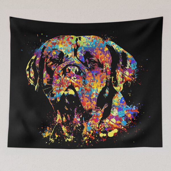 Item preview, Colorful Dogue de Bordeaux  designed and sold by k9printart.