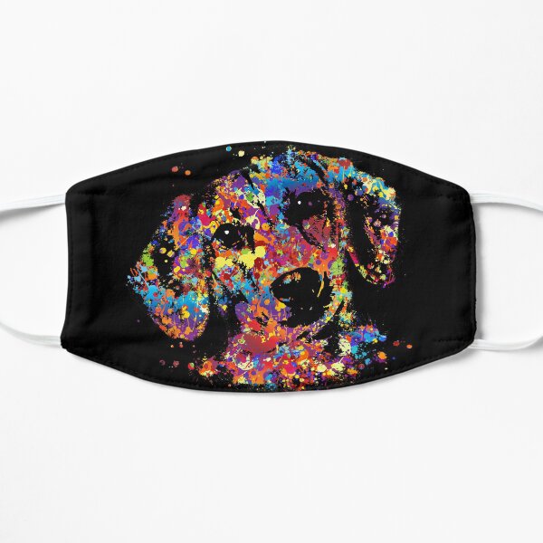 Colorful Dachshund dog - Doxie Flat Mask