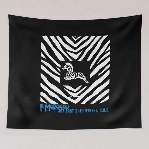 Item preview, 1930's Manhattan Nightclub El Morocco (white & blue) designed and sold by Fairytale of DC.