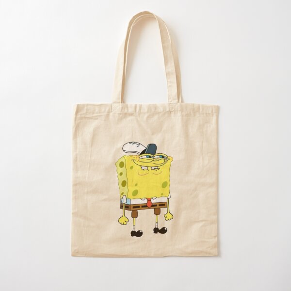 Genuine SpongeBob Squarepants Karate Cotton Tote Shopping Bag Summer Bag 