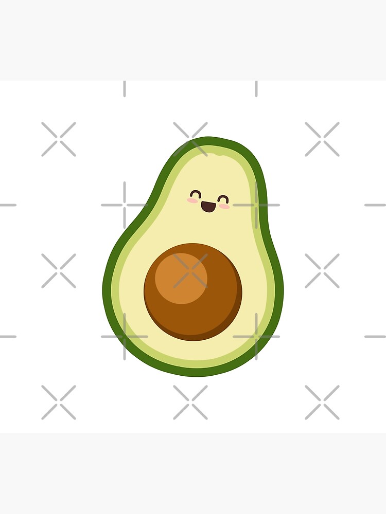 Happy Avocado Sticker Poster For Sale By Themadesigns Redbubble 9183