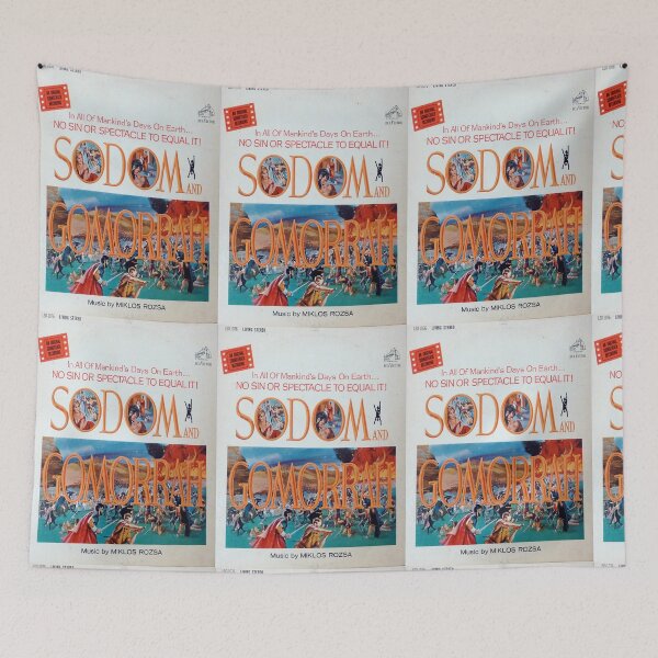 Item preview, SODOM & GOMORRAH soundtrack album cover Miklos Rozsa  designed and sold by Vintaged.