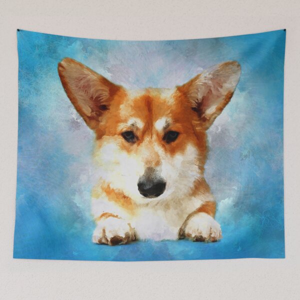 Artikelvorschau, Waliser corgi entworfen und verkauft von k9printart.