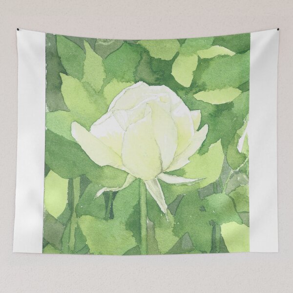 Item preview, White Rose, based on an original watercolor designed and sold by SharonRoseR.