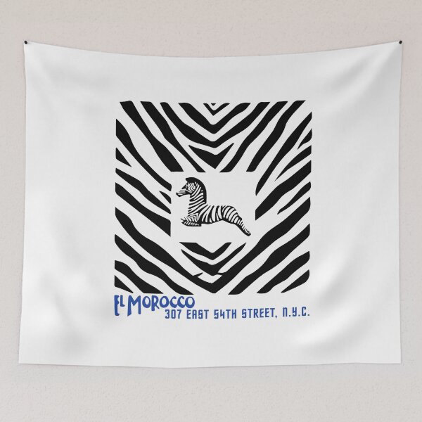 Item preview, 1930's Manhattan Nightclub El Morocco (black & blue) designed and sold by Fairytale of DC.