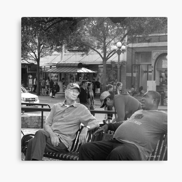 In A Deep Discussion Metal Print