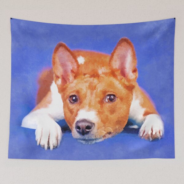 Item preview, Basenji designed and sold by k9printart.