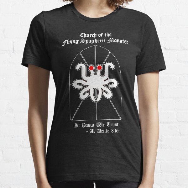 Flying Spaghetti Monster -- Al Dente 3:16 Essential T-Shirt