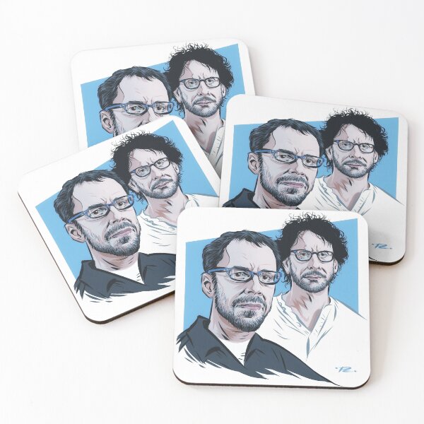 Item preview, Joel and Ethan Coen - An illustration by Paul Cemmick designed and sold by TIGERDAVER.