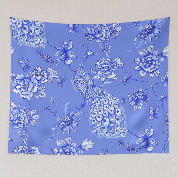 Item preview, Chinoiserie Floral Peacock designed and sold by Jacqueline Maldonado.
