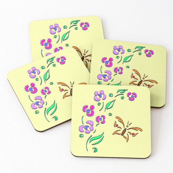 Item preview, Flowers and Butterflies Yellow designed and sold by Czerra.
