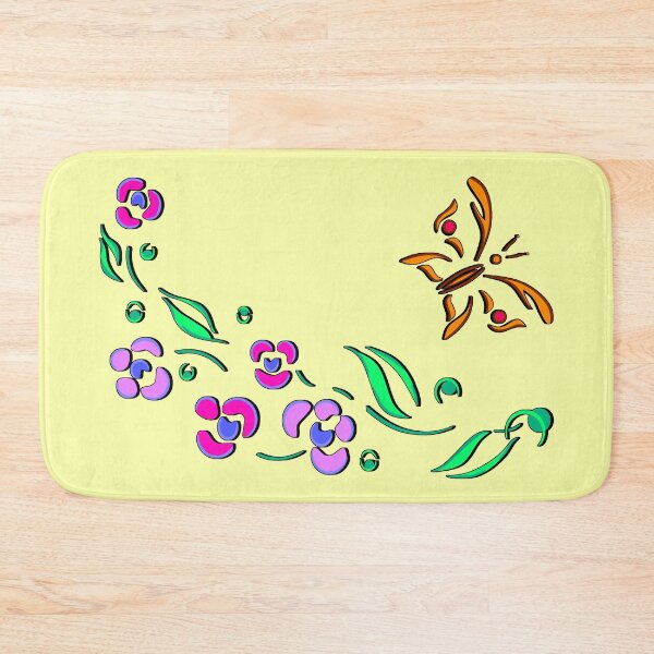 Item preview, Flowers and Butterflies Yellow designed and sold by Czerra.