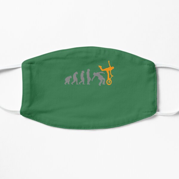 EVOLUTION unicycle unicyclist unicycle artist Flat Mask