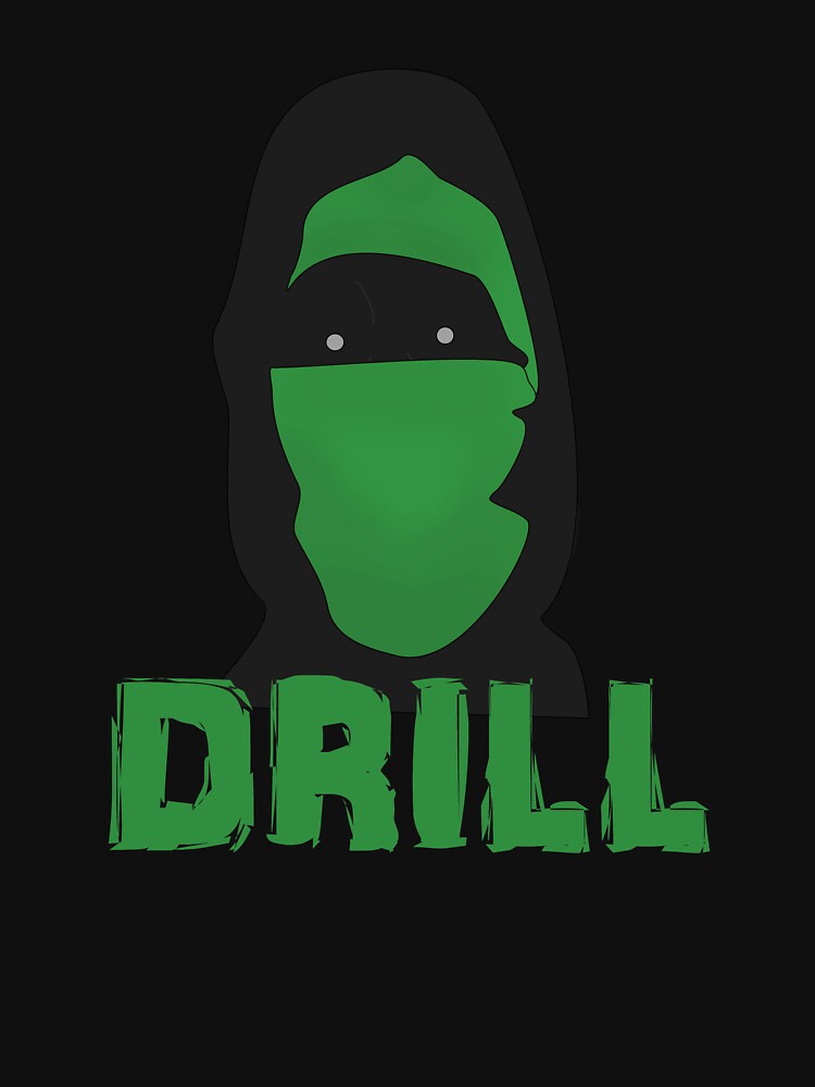 "DRILL MUSIC " T-shirt by Blood-Red-Merch | Redbubble